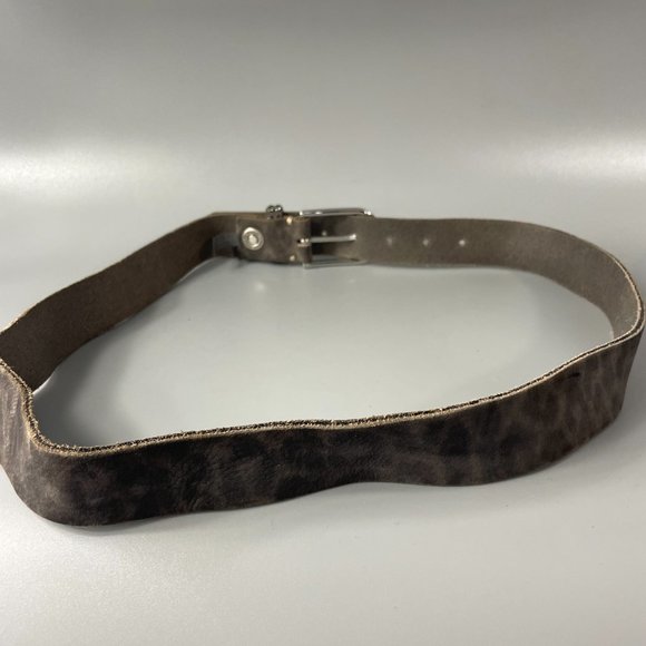B. Belt Made In Germany Black/Green Spots Leather Belt, Size 95 main image 11
